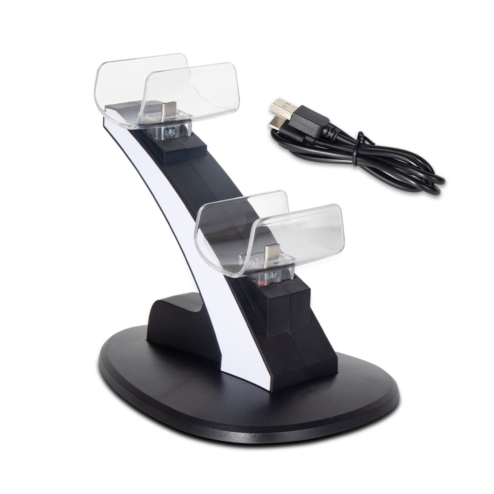 PS5 Controller Oplader Dubbele Usb Snel Opladen Docking Station Stand & Led Indicator Voor Ps 5 Controllers