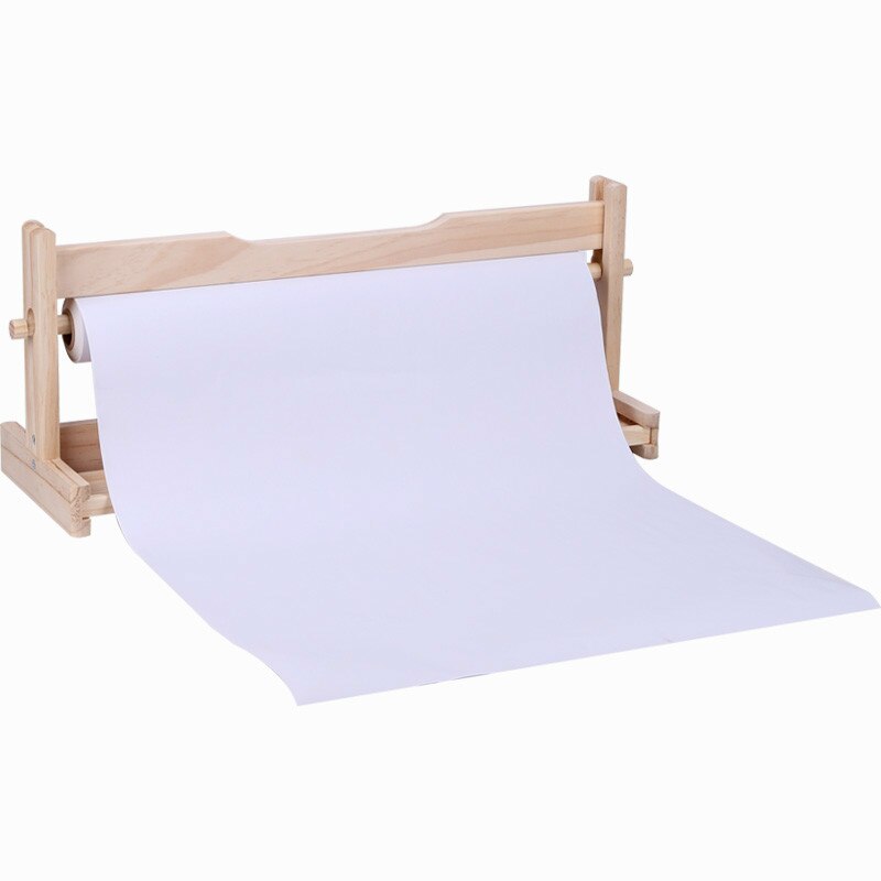 Childen Easel Wooden Desktop Painting Roll Paper Holder Child Graffiti Sketch Paper Small Painting Easel Kids Painting Paper: D paper holder 10m