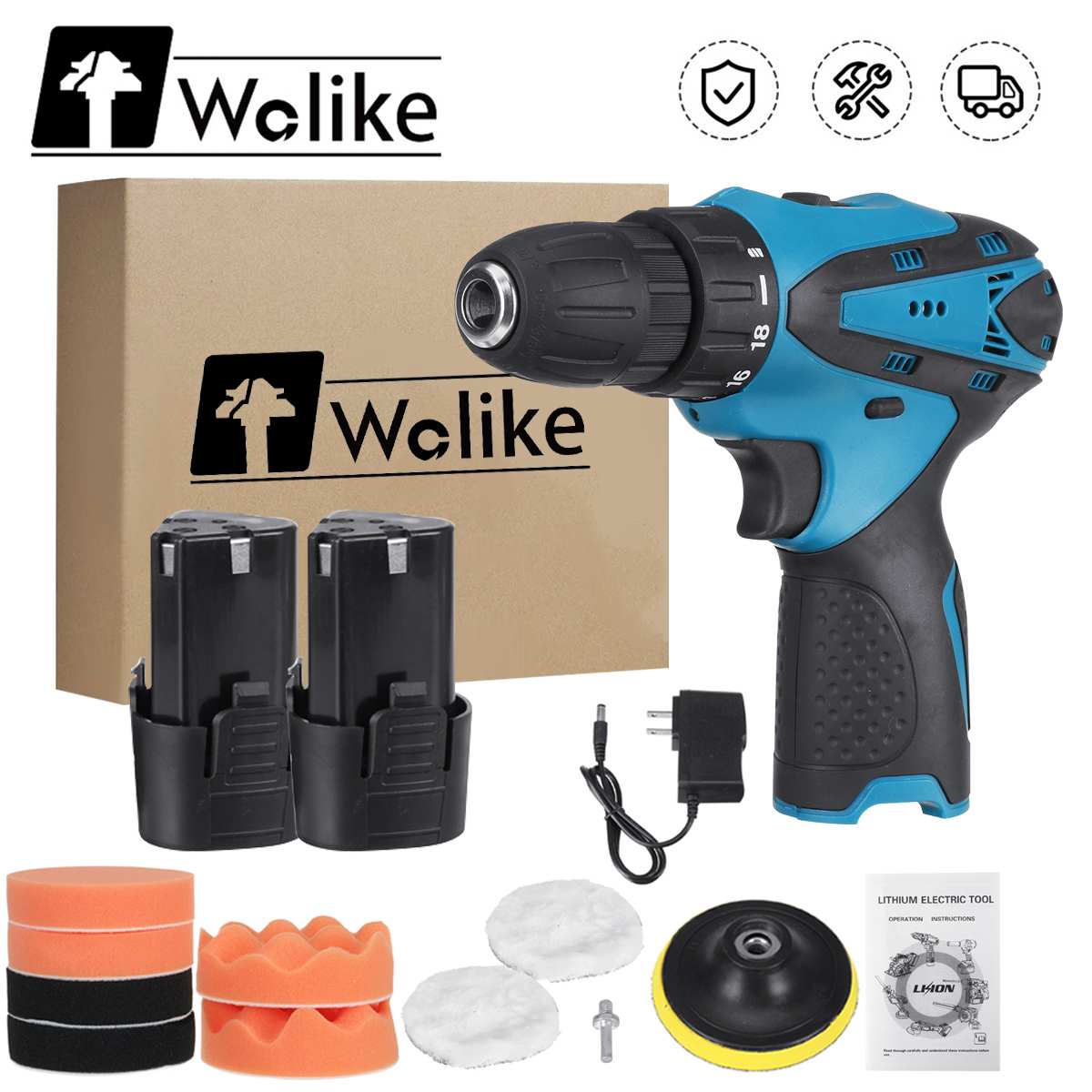 Ruspela Wireless Car Buffer Polisher, Portable Handheld