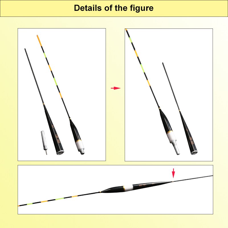 1 Pc Lichtgevende Elektronische Vlotter Led Fishing Float Elektrische Flotador Licht + Batterij Diepe Water Boei Visgerei