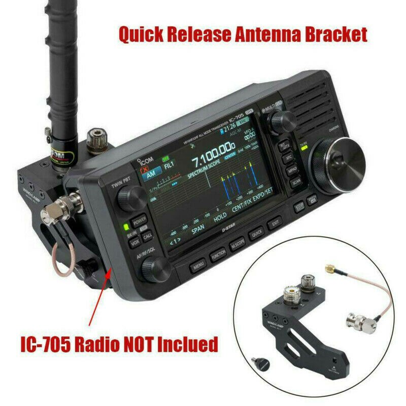 Icom ic -705 antennebrakett kortbølge radio hurtigutløser antennebrakett egnet for icom ic -705
