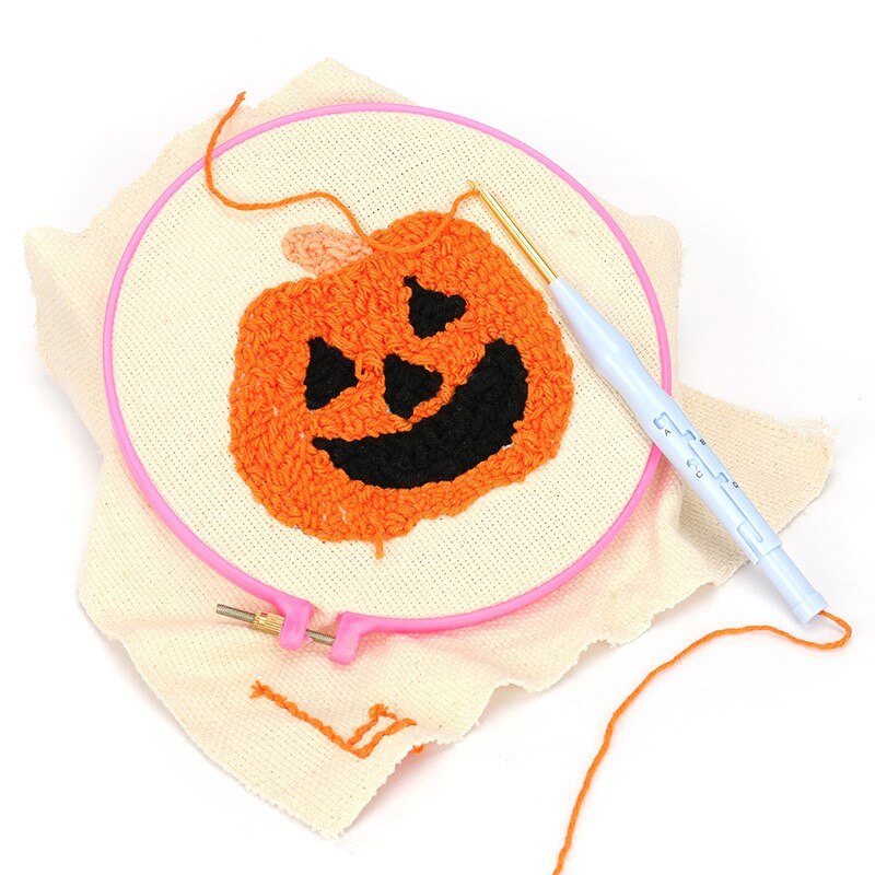 1PC Plastic Punch Needle Embroidery Pen Set Adjustable Punch Needle Weaving Tool Interchangeable Punch Needle Sewing Accessories