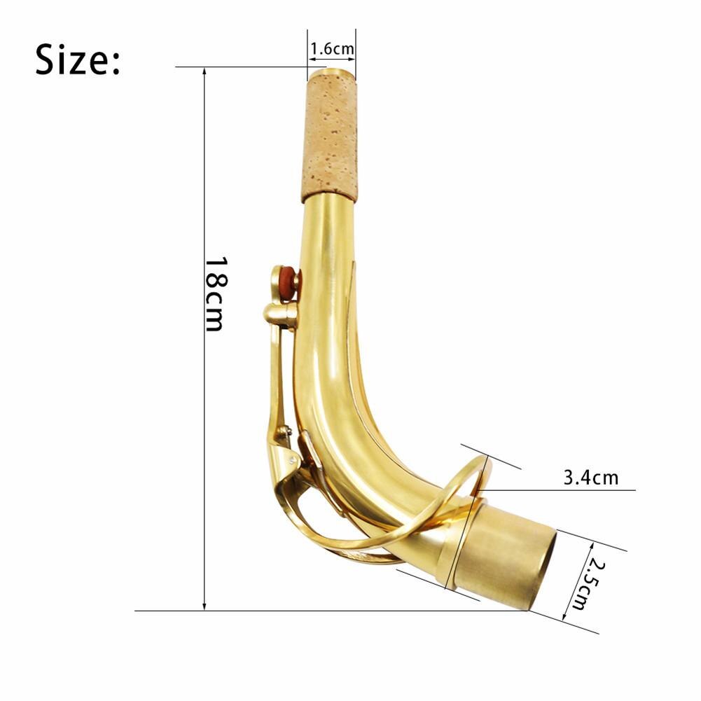 Brass Alto Saxophone Neck - Bent Elbow for Woodwind Instruments - Saxophone Accessory