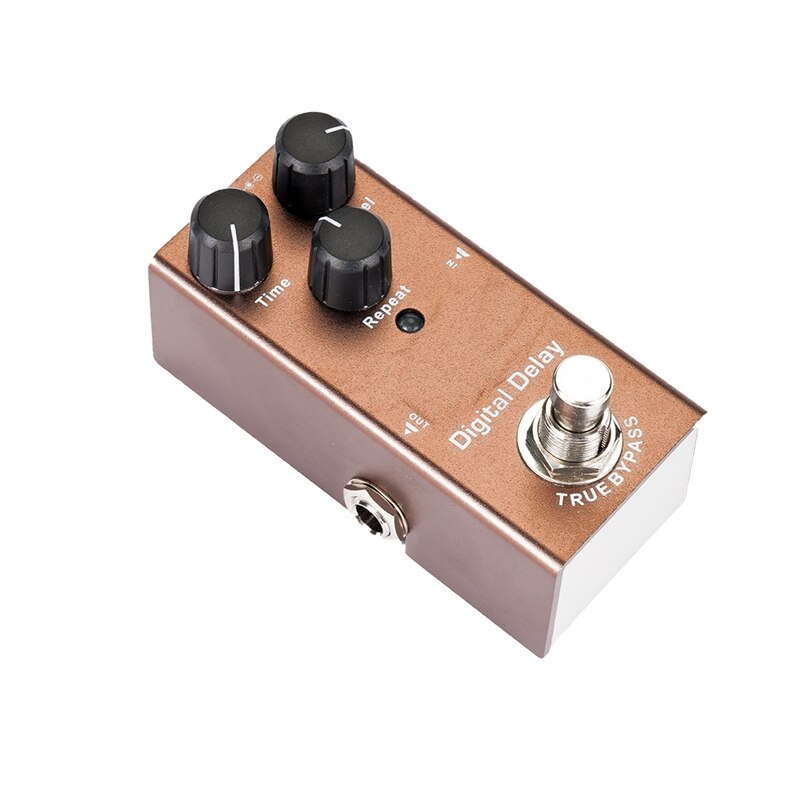 Digital Delay Guitar Effects Pedal Gain/Level/Tone Knob High Low Frequency Effect Pedals with True Bypass Switch: Default Title