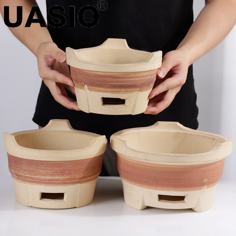 Carbon Modder Bodem Kachel Houtskool Oude Mode Klei Oven Barbecue Bbq Grills Komfoor Kleine Commerciële Carbon Oven Huishouden