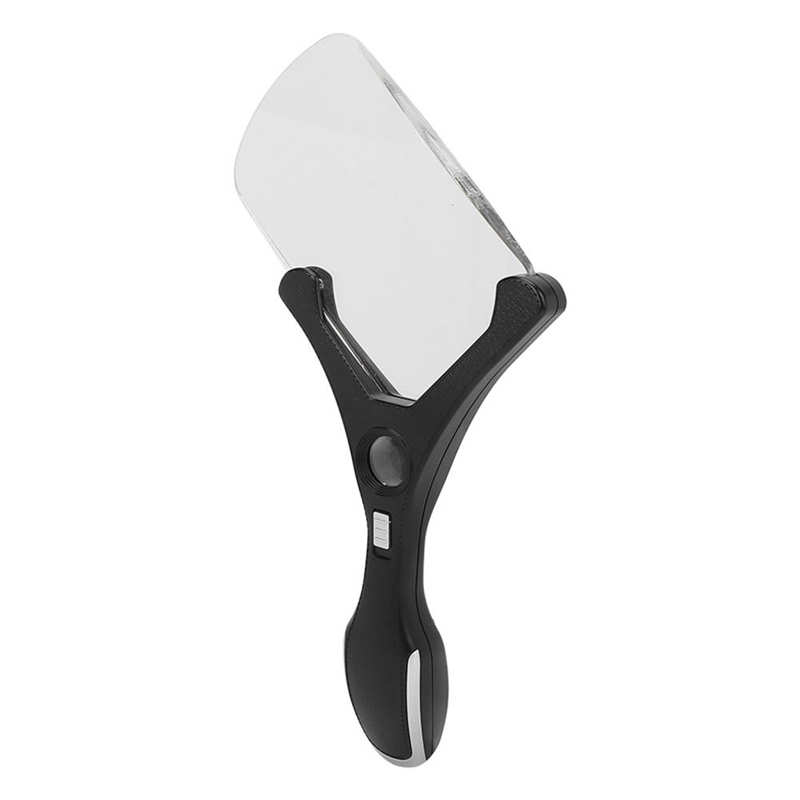 LED Page Magnifier Double Lens Lighted Magnifying Glass for Drawing