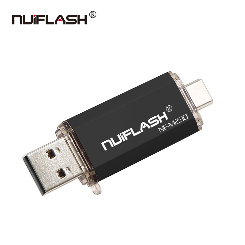 Nuiflash Type C 2.0 Usb Flash Drive Pendrive Tiny 4 Gb 8 Gb 16 Gb 32 Gb 64 Gb Pen drive U Stok 128gbU Disk Memory Stick Kleine: 16GB / black