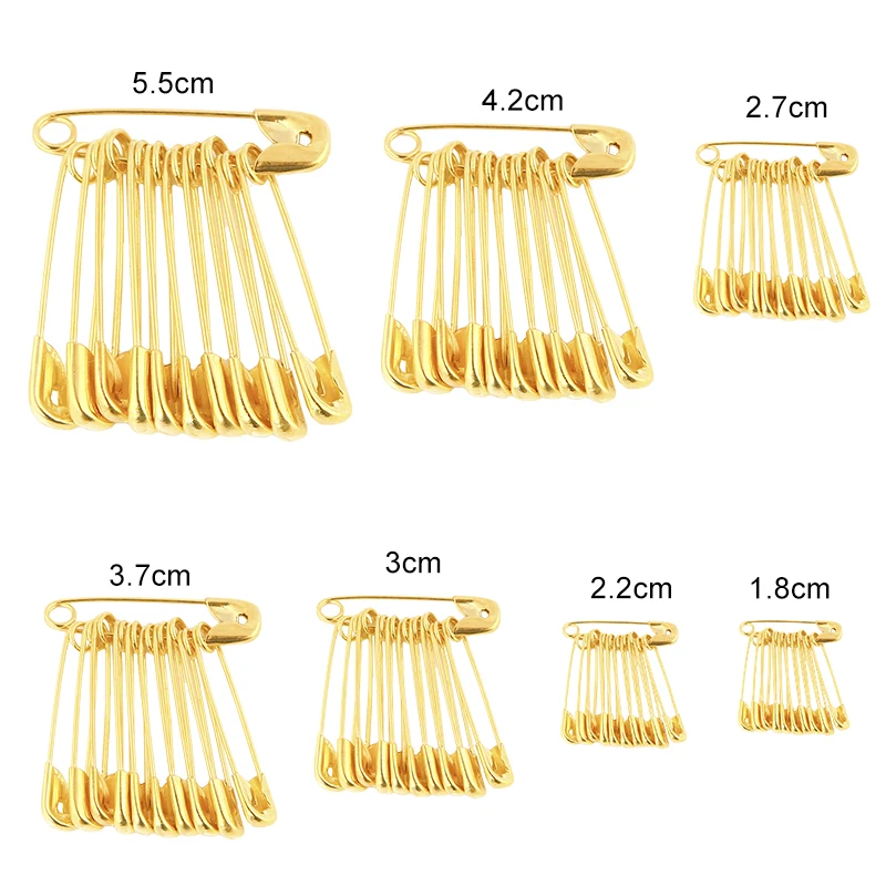 Miusie 100 stuks/set veiligheidsspelden doe-het-zelf naaigereedschap accessoire roestvrijstalen naald grote veiligheidsspeld kleine broche kledingaccessoires: Xl / Donkergrijs