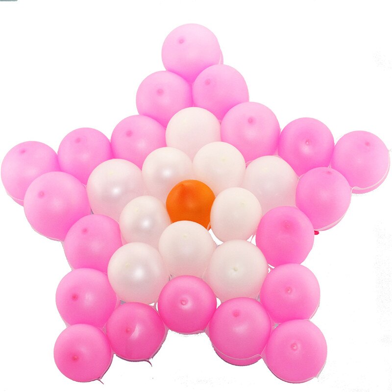 1pc hvide plast net ballon holder celle net model ramme hjerte stjerne form bryllupsfest dekoration ballon holder gitter