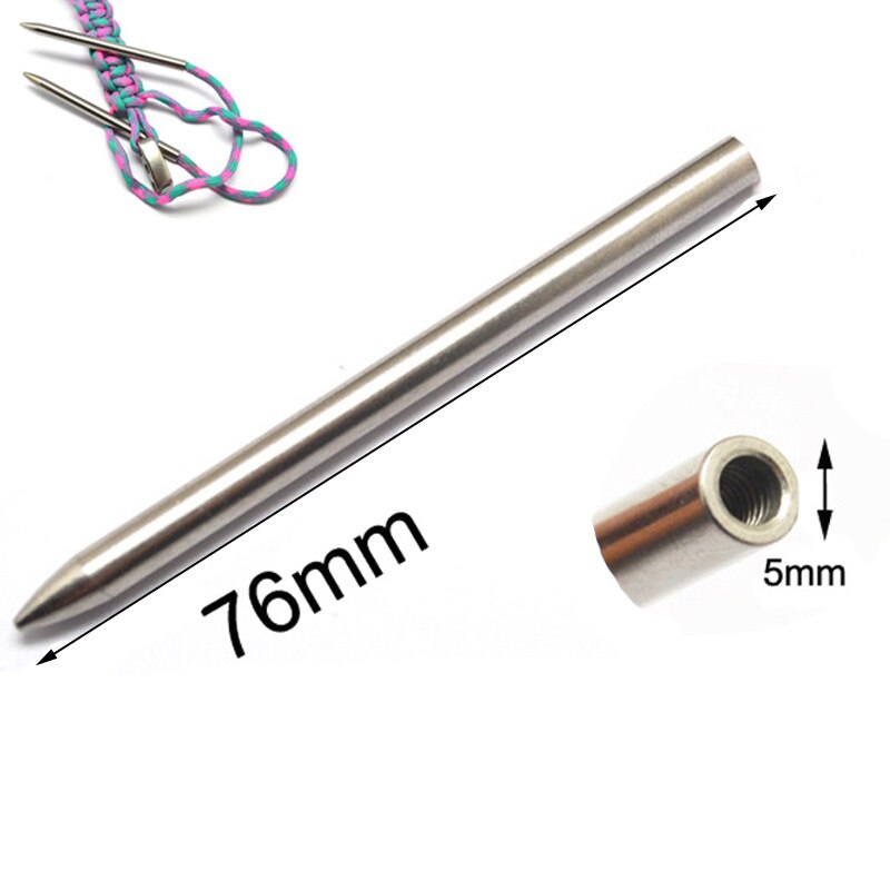 5mm Stalen Paracord Naald Met Schroefdraad Shaft Tip Stiching Naald Fid Voor Stitch Breien Weven Pracord Armband Riem