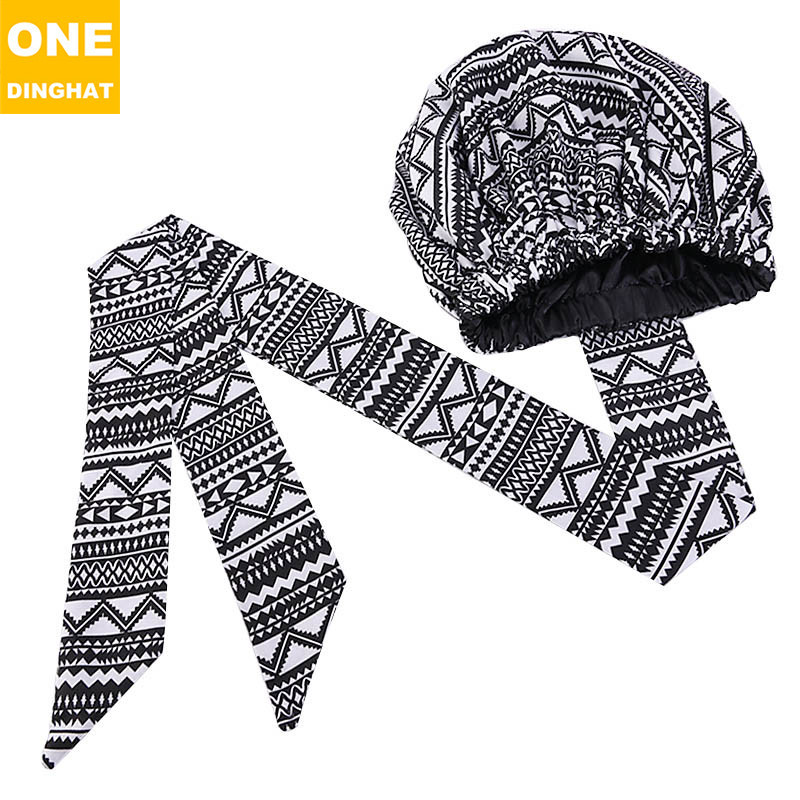 Grand couvre-chef africain Ankara en Satin pour femmes noires, couvre-chef de soins infirmiers, prêt à porter, chimio: L