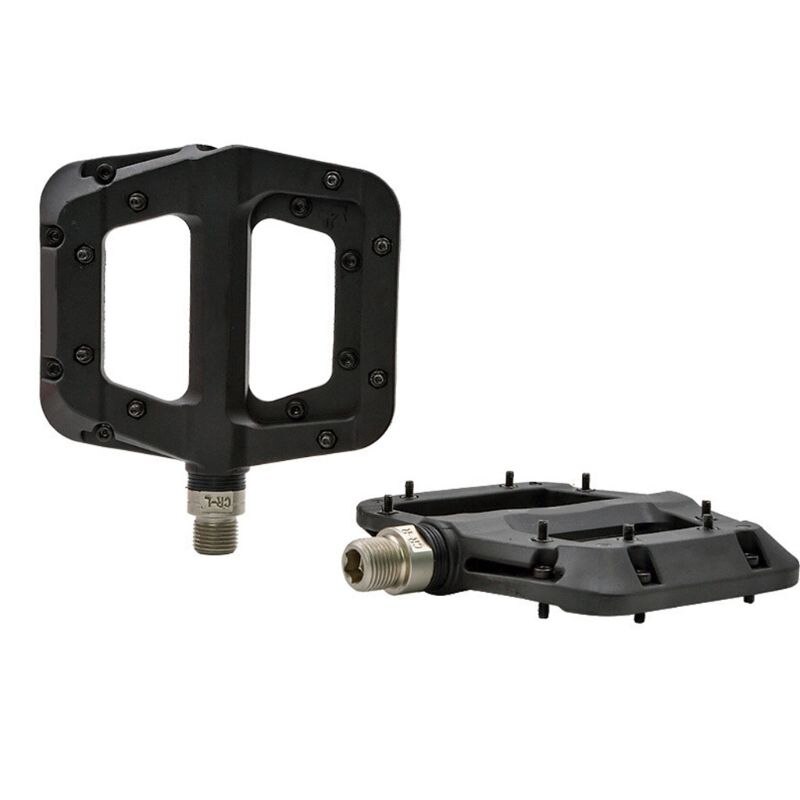 Par mtb mountainbike pedaler letvægts nylonfiber cykelplatform anti-slip: 9 ff 501085- bk