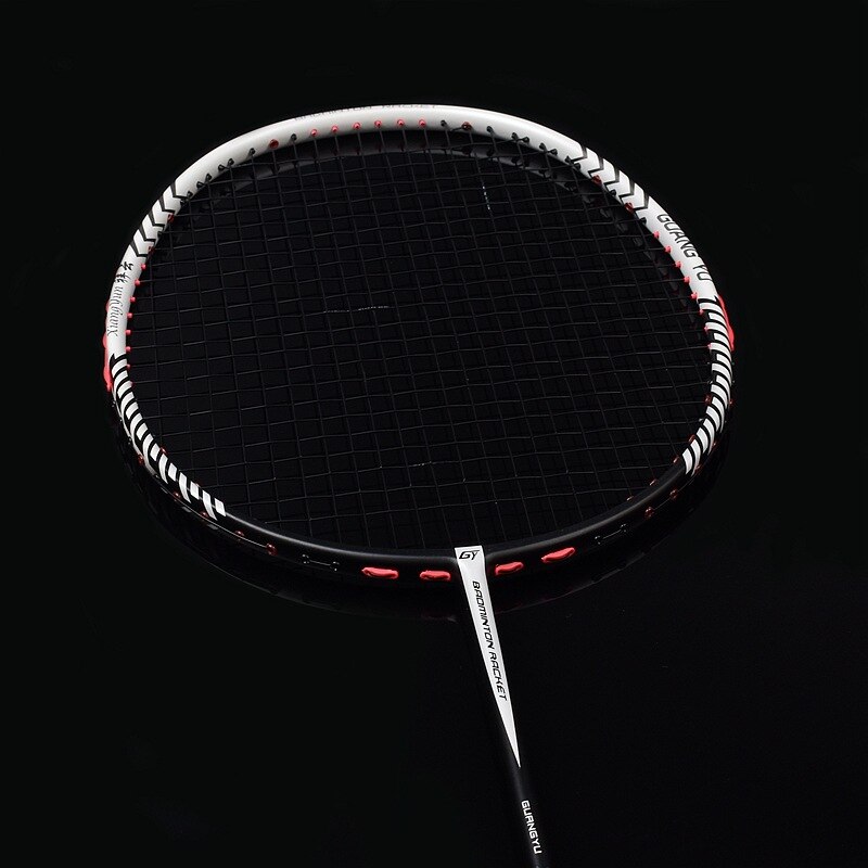 Professionele Carbon Badminton Rackets Super Licht Racket Tas Carbon Racket Strung Offensief Defensieve Volwassen Sport: B