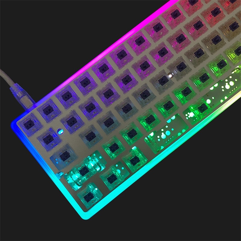 KBDfans dz60 case Acrylic CNC Case Milk Case Shell PCB Costar Plate For 60% GH60 Mini Mechanical Keyboard