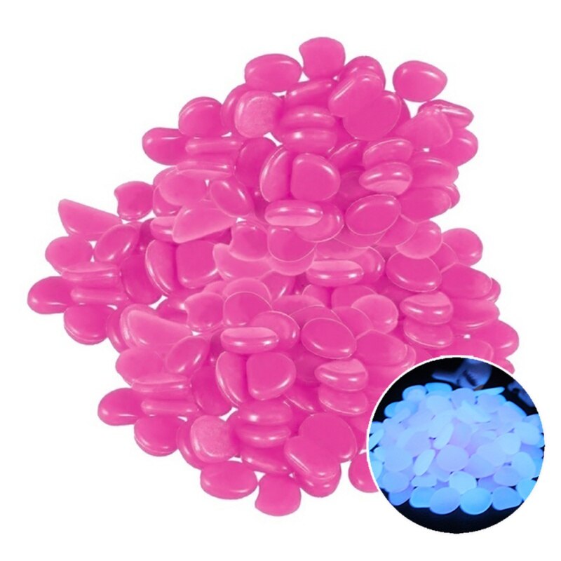 Artificial Luminous Stone Fish Tank Landscape Luminous Stone Garden Potted Landscape Pebbles Outdoor Decoration 2: G