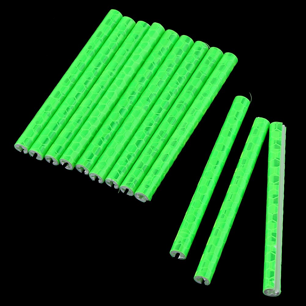 24 szt. 75mm światła rowerowe odblaskowe szprychy wioślarz górski jazda szprycha robić obręczy koła mocowanie zacisków rury pasek ostrzegawczy materiały zewnętrzne