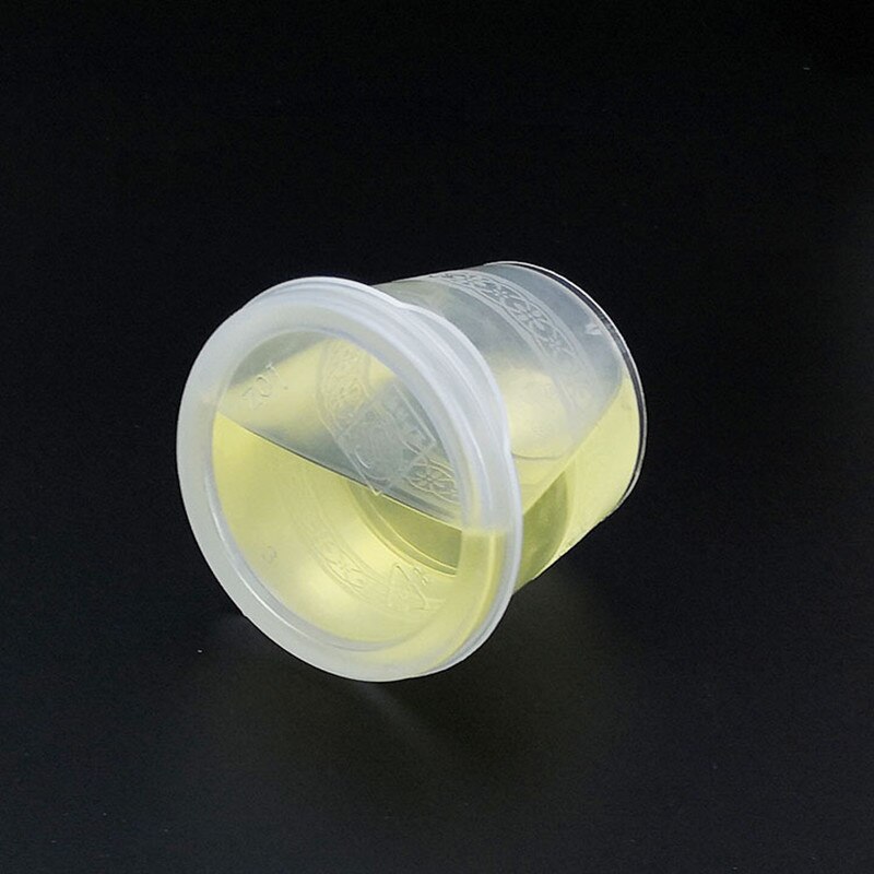 100pcs Transparent mini thick taste plastic cup small round box takeaway packaging cups with lid kitchen accessories