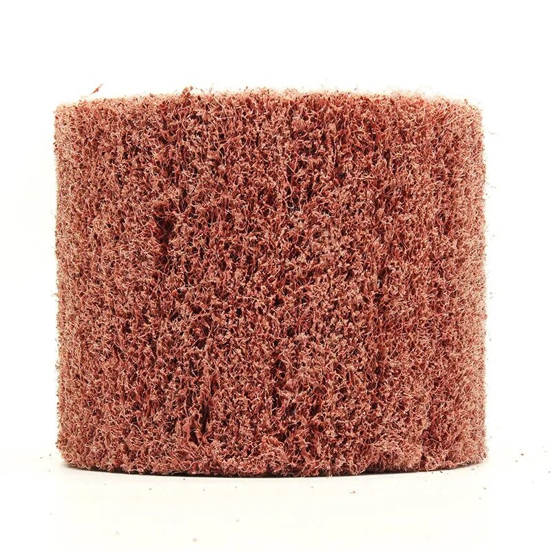 Brosse à lamelles en Nylon grain 40-120, 100x600x19mm, fil d&#39;acier satiné, dessin, polissage, roue de tambour d&#39;ébavurage pour Machine à polir
