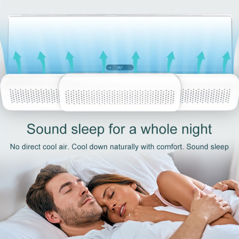 Parabrezza per condizionatore d'aria anti-soffiaggio diretto per uso domestico Piastra guida dell'aria universale non perforata