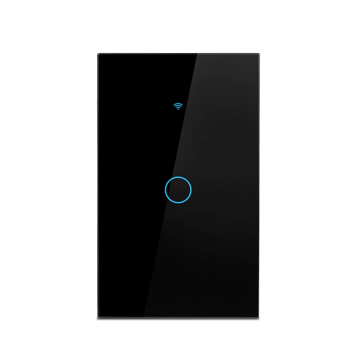 Smart-home-eu-/us-standard tuya smart life wlan-touchschalter, kompatibel mit alexa und google home: 1 gang schwarz uns / Stromführender neutralleiter