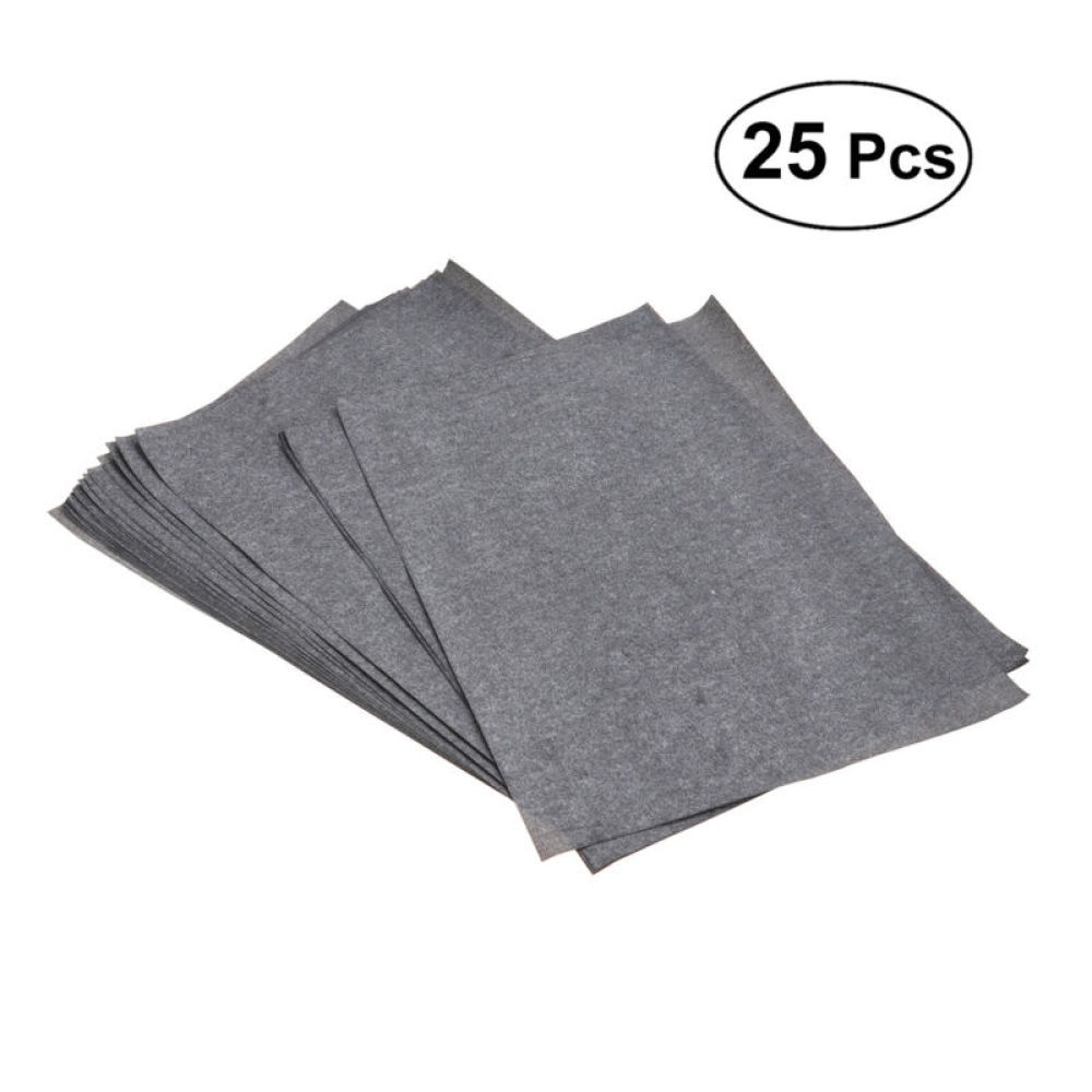 25sheets/Bag Transfer Paper Graphite Carbon Painting Carbon Paper Gray-Black Tracing Paper Coated Paper For Drawing Writing: Default Title