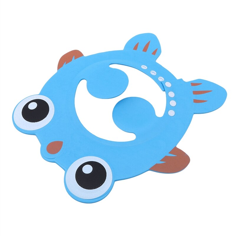 Baby Cute Cartoon Animal Shower Shampoo Caps Plasitc Waterproof Ear Eye Protection Child Hat Adjustable Bath Shield