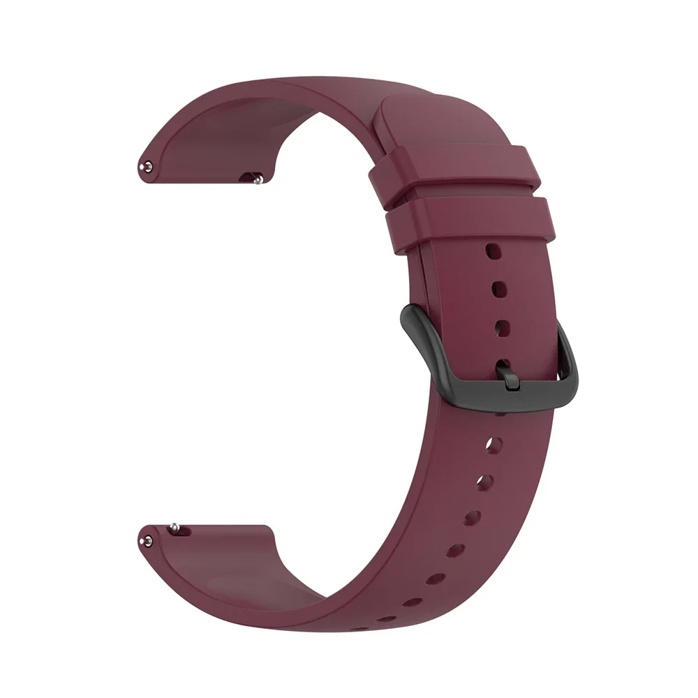 20mm 22mm silikonebånd til xiaomi watch  s4/s3/s2/s1 pro rem til huawei ur/garmin armbånd vandtæt armbånd til amazfit: Kul sort / 22mm