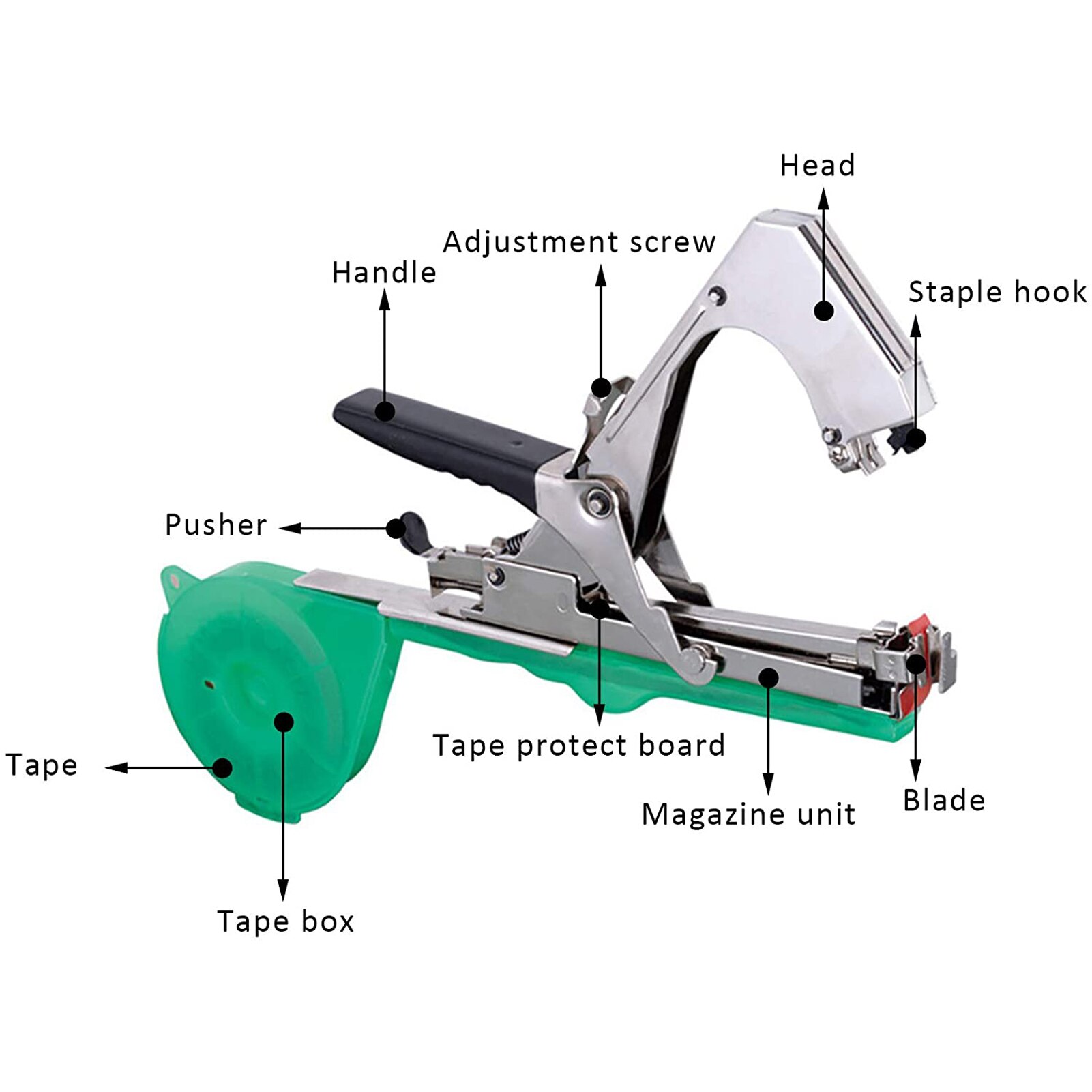 Plant Strapping Machine Garden Plant Tape Tool Vegetable Grape Tomato Strapping Machine With Blue Tape Set рука для прививки