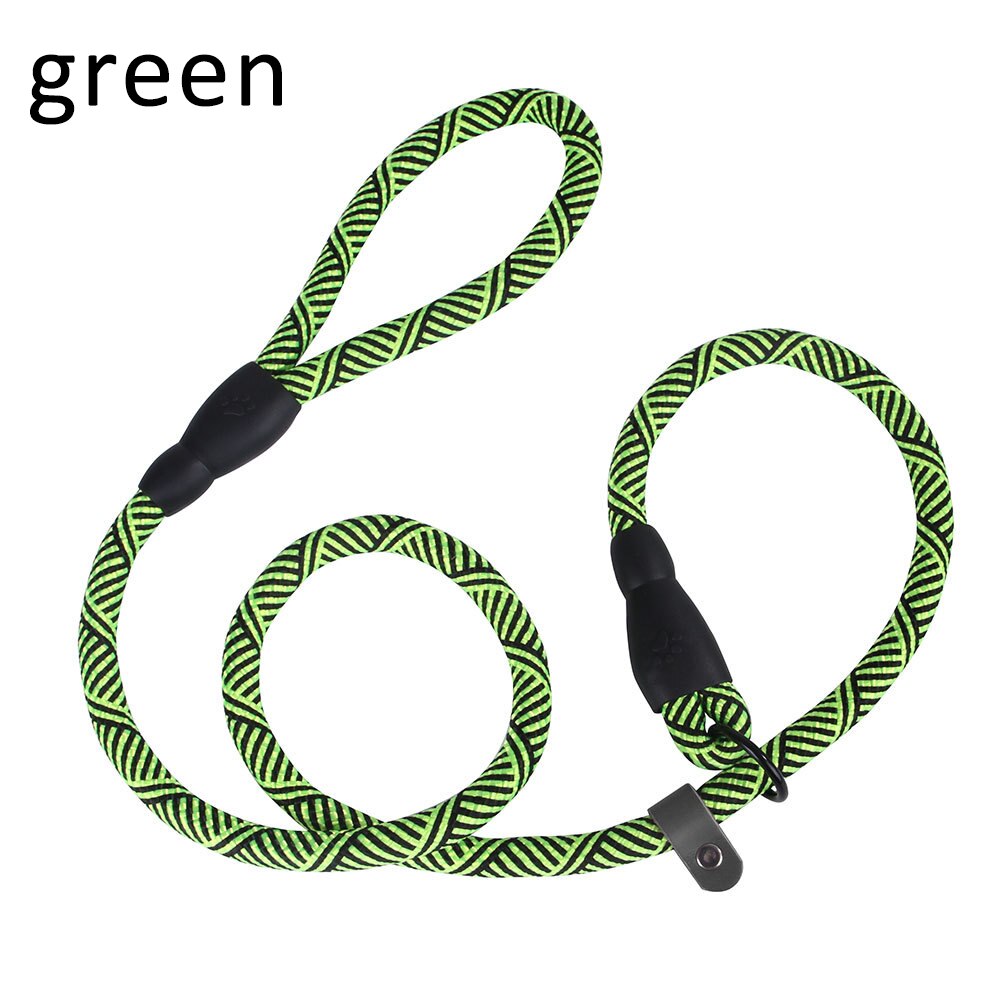1.2m Durable Dog Leash Golden Retriever Medium Large Dog Collar Leashes Reflective Lead Rope For Labrador Husky Rottweiler: green
