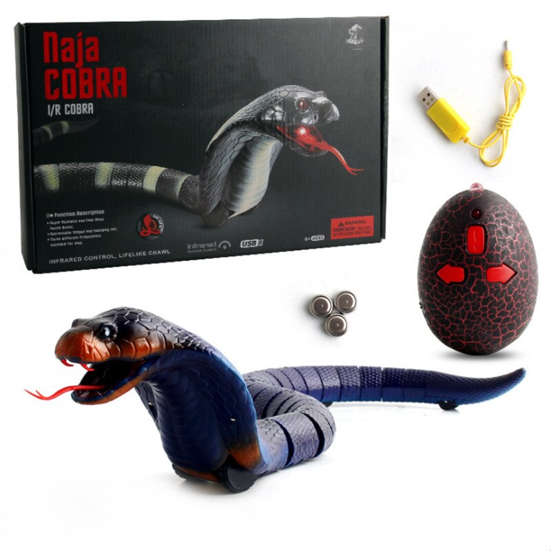 Télécommande infrarouge RC, jouet Animal, Kit pour enfants adultes, cafard intelligent, araignée, serpent, fourmi, farces, Radio, insecte pour garçons: 8808 cobra