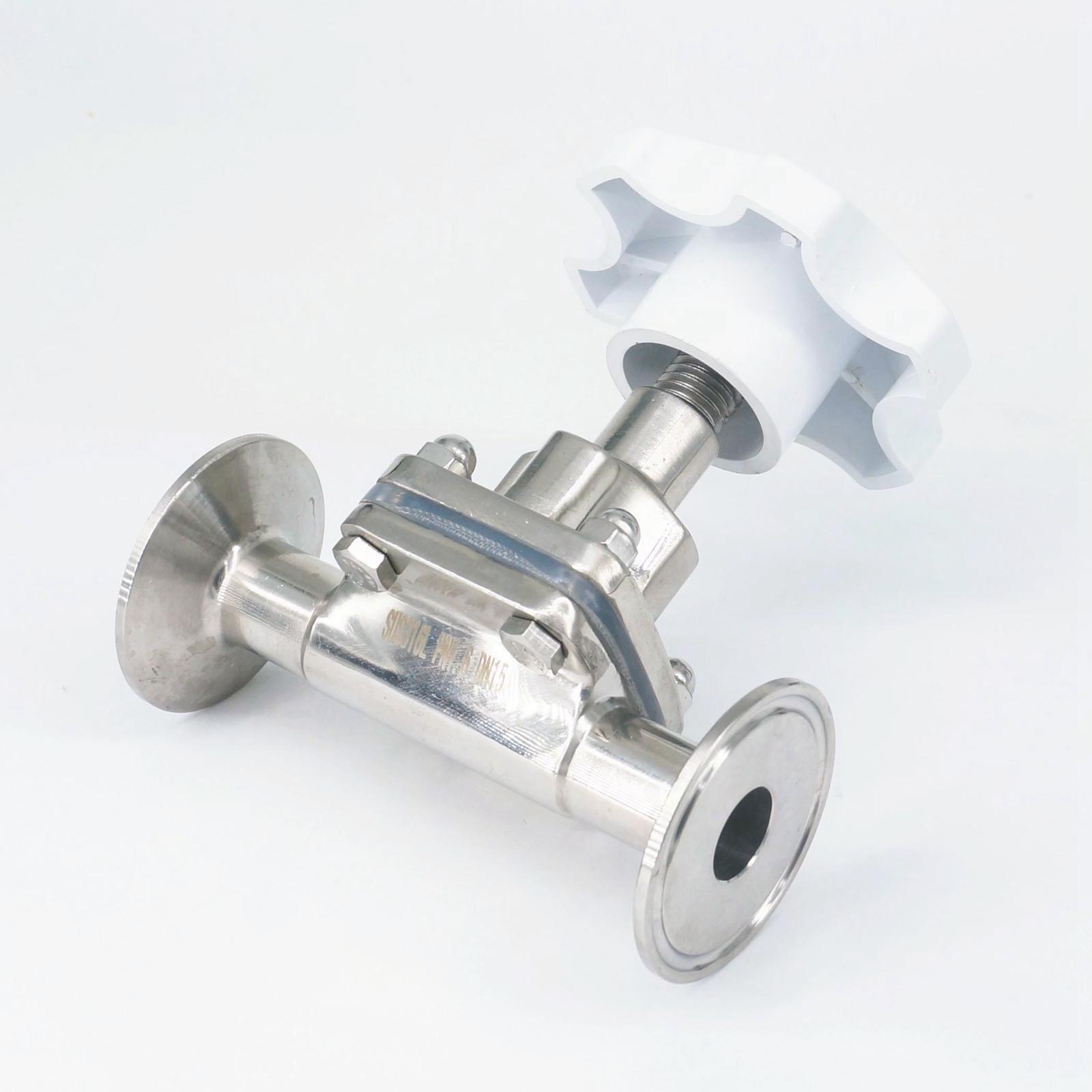 Vanne sanitaire à diaphragme | En acier inoxydable 3/4 "19mm 316 1.5" triple pince bière produit laitier