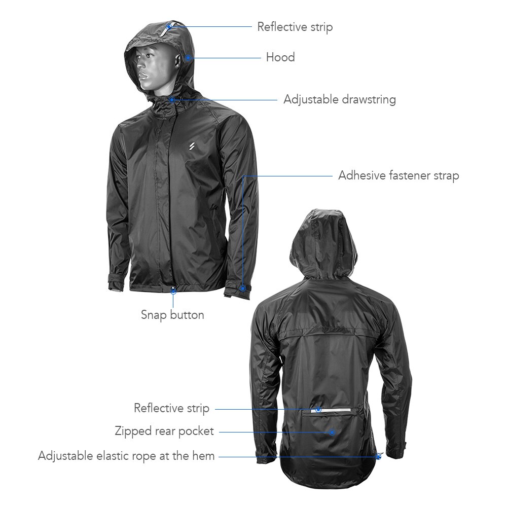 Mannen Waterdicht Winddicht Fietsen Jacket Mtb Fiets Regen Jas Outdoor Sport Running Regenjas Fietsen Jas Fiets Kleding