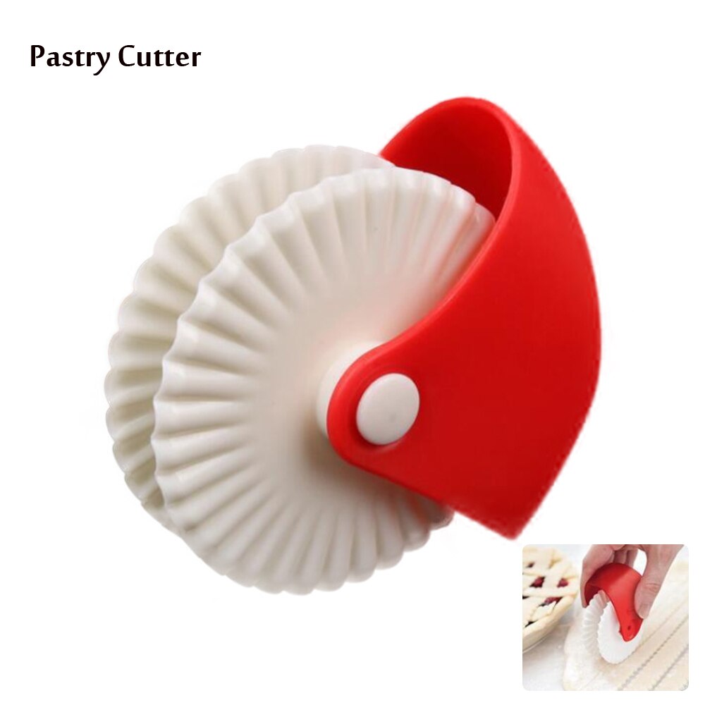 Pizza Pastry Cutting Tools Pastry Wheel Baking Rolling Cutter DIY Dough Cutting Tools Lattice Rolling Cutter Decoration Tools: pastry cutter