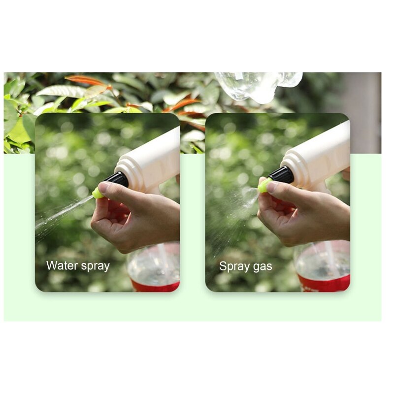 Regadera eléctrica automática para plantas, rociador con boquilla ajustable, dispositivo de desinfección recargable por USB, aspersor para interiores