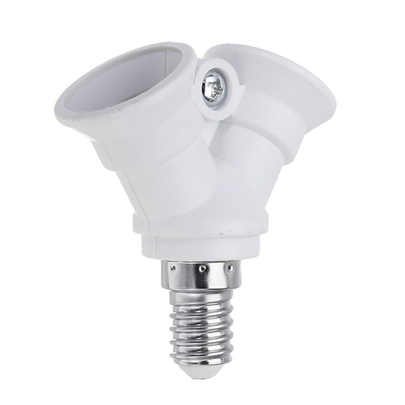 AC100-230V E14 To 2 E14 Bulb Lamp Base Holder Converter Socket Adapter Splitter Converter Socket for Home Light