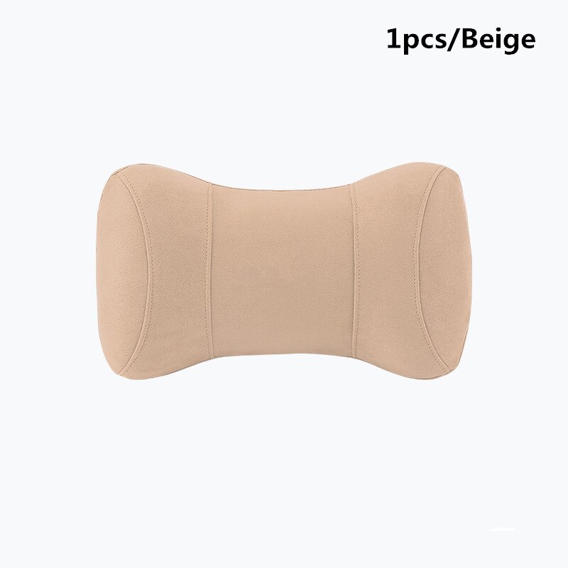 Appui-tête en mousse à mémoire de forme 3D, appui-tête réglable, pour Mercedes Benz logo W202 W203 W204 W208 W2: Car headrest Beige