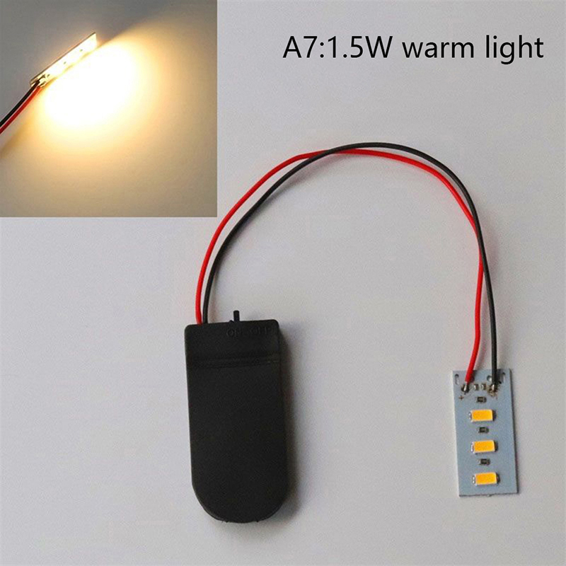 DIY Modell machen leuchtende Materialien Miniatur kleine Glühbirne Innen haus Szene Layout Knopf Lampe Perle Diorama Zubehör 1pc: Gelb