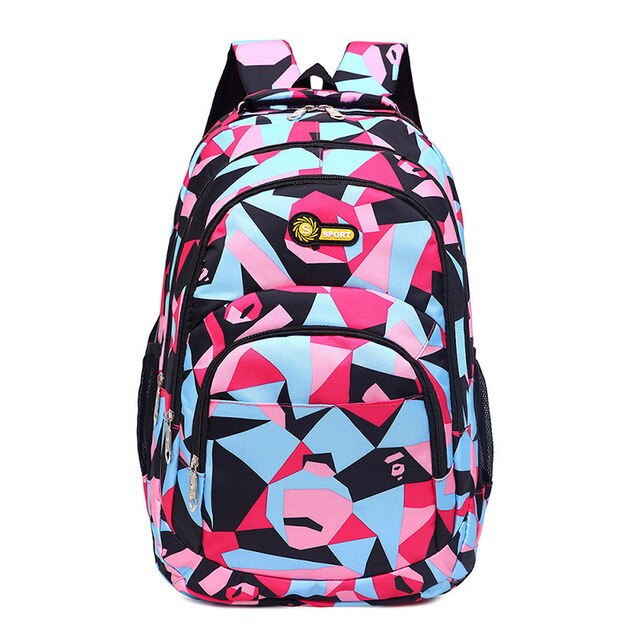 Vandtætte skole rygsække til piger drenge primære børn skoletasker nylon skoletasker til børn mochila escolar: Rose
