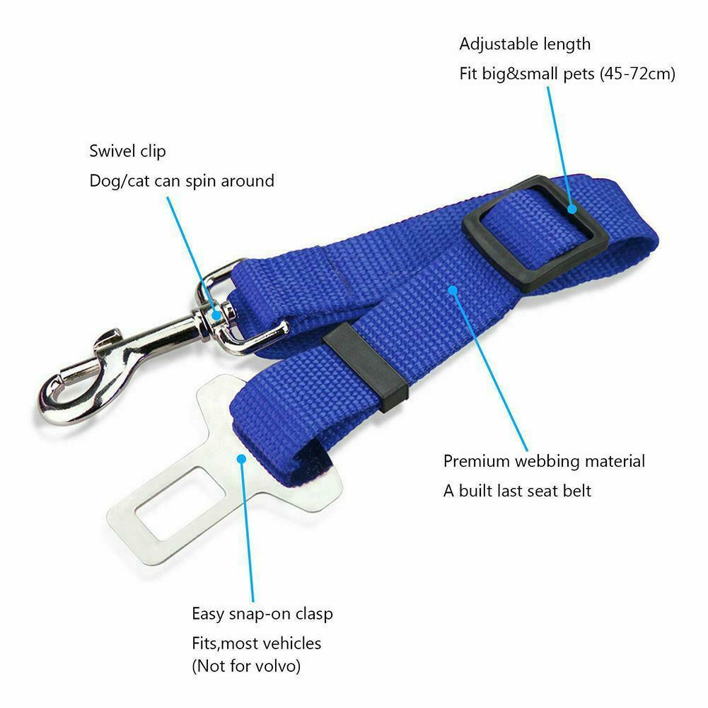 Huisdier Kat Hond Veiligheid Voertuig Autogordel Mascotas Hond Veiligheidsgordel Harnas Lead Clip Honden Supplies Accessoires Voor Auto Reizen