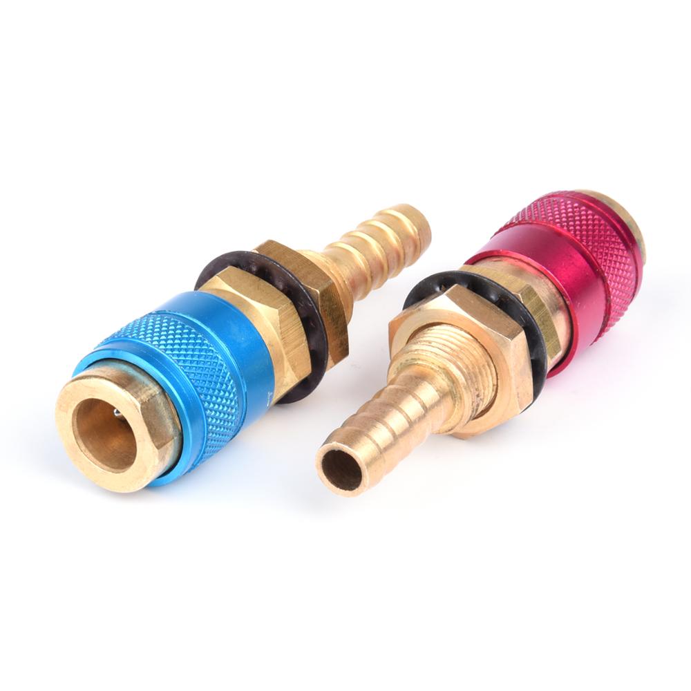 5mm 8mm Water Cooled Air Cooled Gas Water Adapter Quick Connector Fitting For MIG TIG Welding Torch Plug