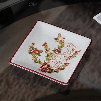 Keramiek &amp; Porselein Zeepbakjes/Lade Douche Case Hotel Huishoudelijke Container Opbergdoos Vierkante Vorm Bad Accessoires Clean Tool: Style 7