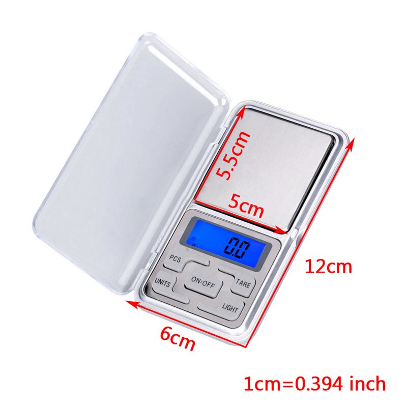 Kieszonkowa cyfrowa waga jubilerska 200g/0.01g waga gramowa waga elektroniczna