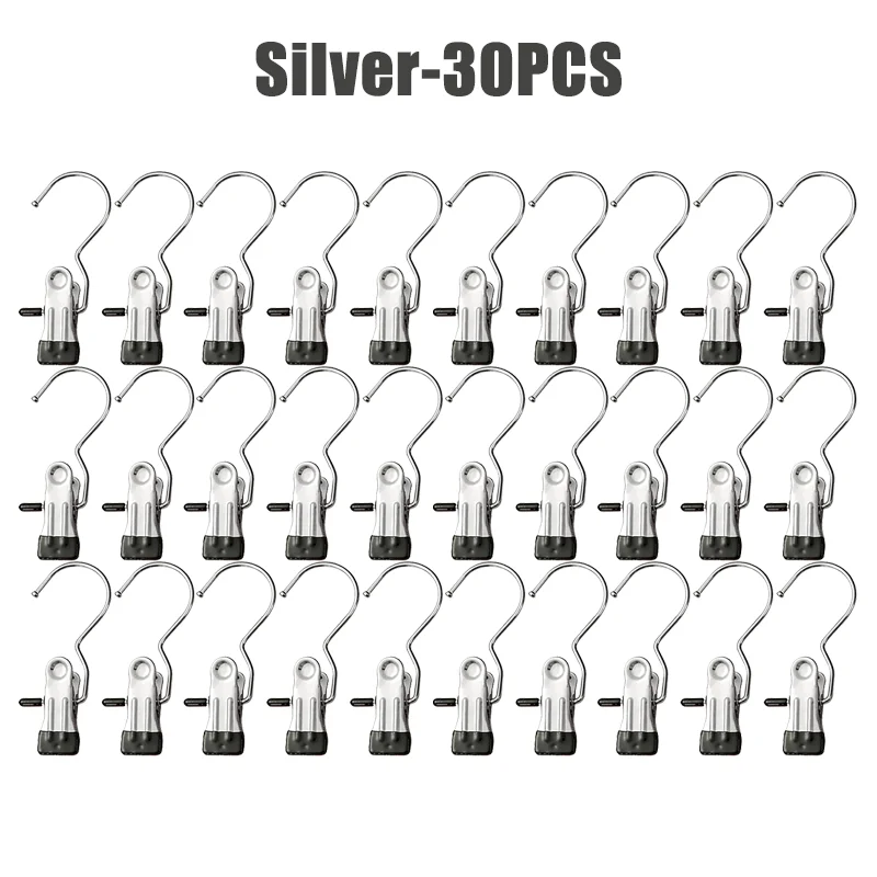 10-100pcs Stainless Steel Clothespins Laundry Clothes Pegs Hook Portable Hanging Clothes Clip Wardrobe Clothes Organizer Hanger: light yellow