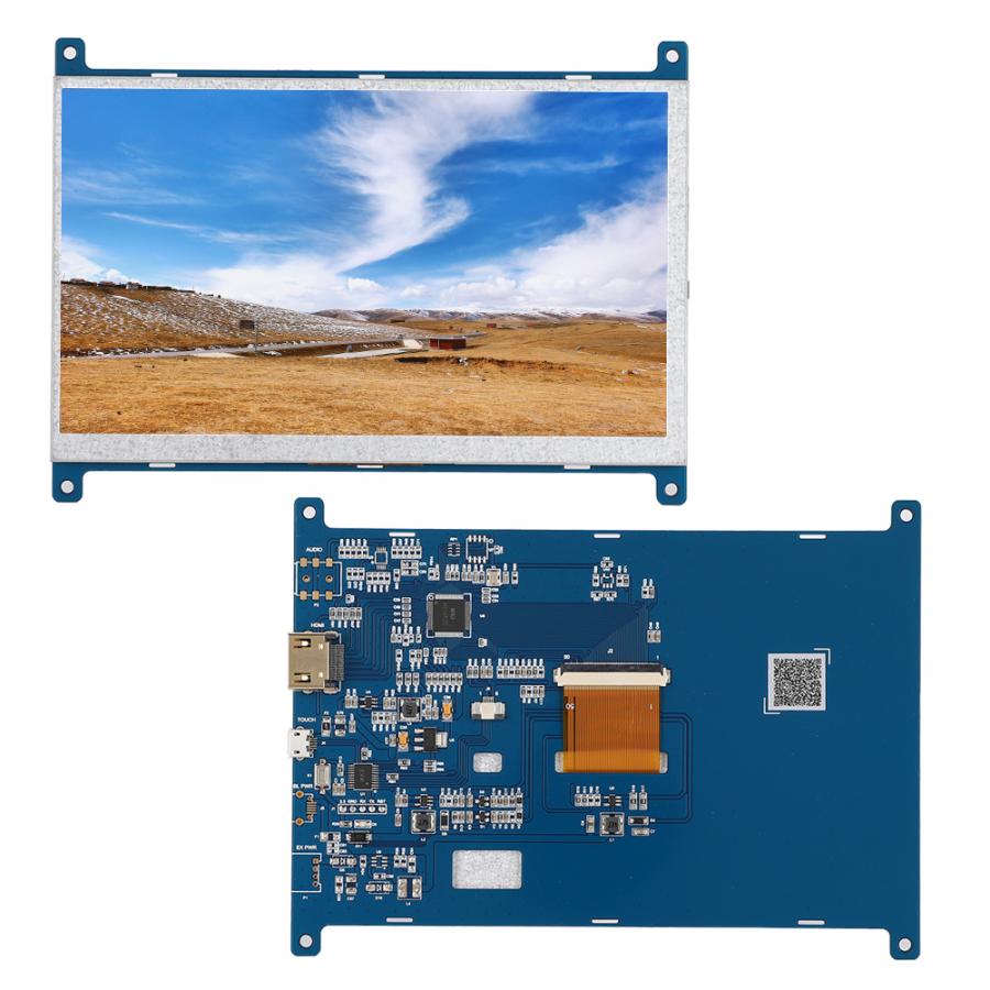 7in Monitor Display IPS Wide Angle High-Definition LCD Chassis for AIDA64 1024x600 Monitor Display