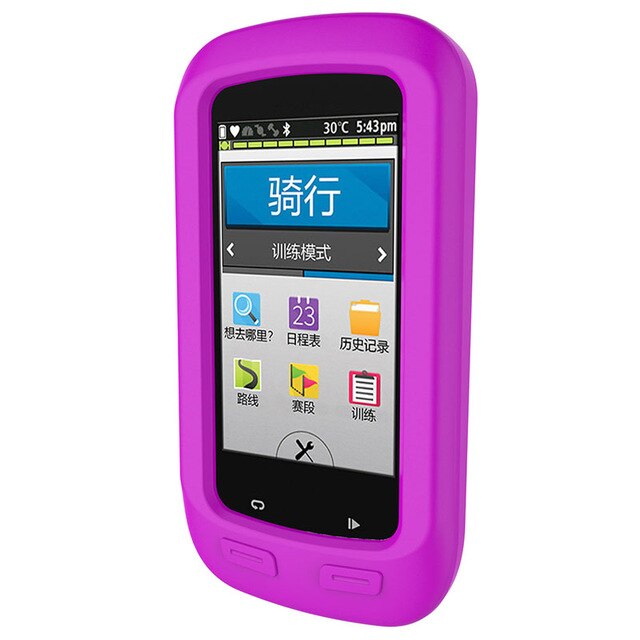 Pyöräilyyn gps garmin edge 1030 1000 suojakuori silikoni kumikotelo pyörä polkupyörä tietokoneen reuna 1030 1000 kotelo: Reuna 1000 violetti