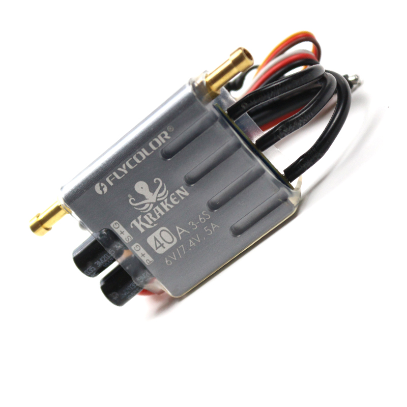 Controlador de velocidade esc flycolor 150a 120a 90a 70a 50a suporte esc sem escova 2-6s lipo bec 5.5v/5a para barco rc f21267/71f: Azul