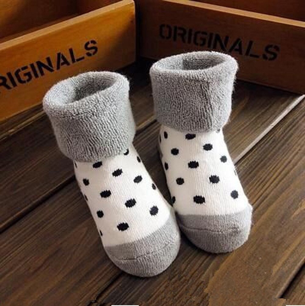 Baby Winter Sokken Peuter Baby Jongens Meisjes Kids Anti-Slip Sokken Baby Cartoon Leuke Gebreide Warme Winter Sokken Baby boot Sokken