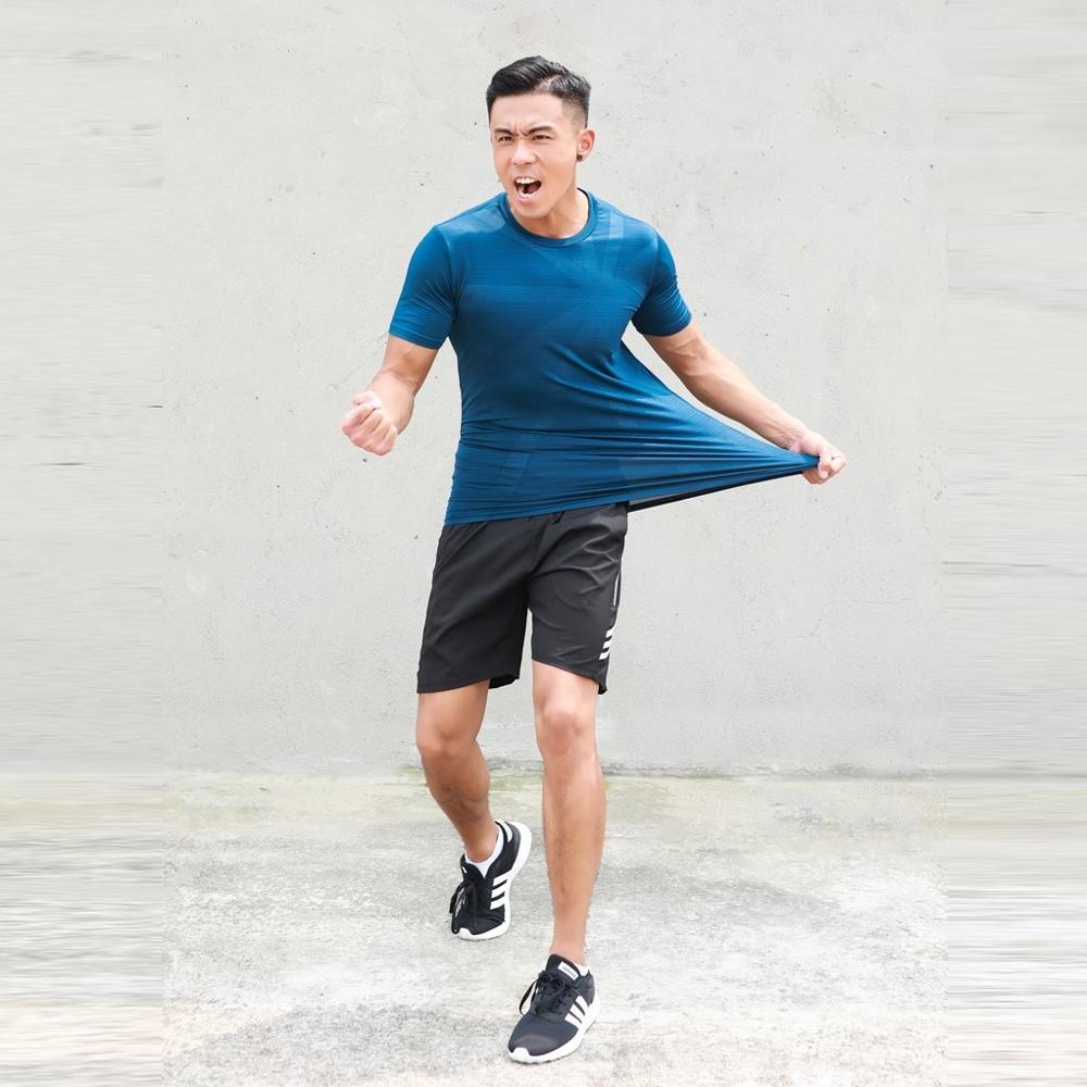 HOWE AO Sports Shirts Men Running T Shirt Training Exericise Breathable Gym Shirt Workout Fitness Sports top