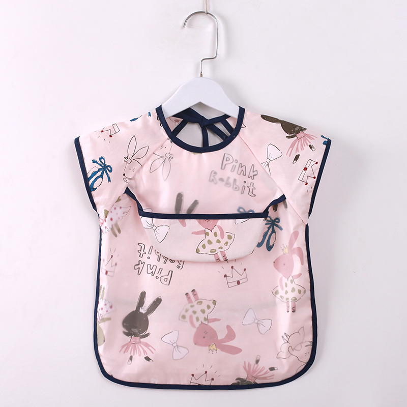 Waterdichte Baby Eten Kinderen Tekening Mouwloze Baby Bandana Slabbetjes Schattige Slabbers Zachte Katoenen Baby Bib Maaltijd Burp Eva Doeken