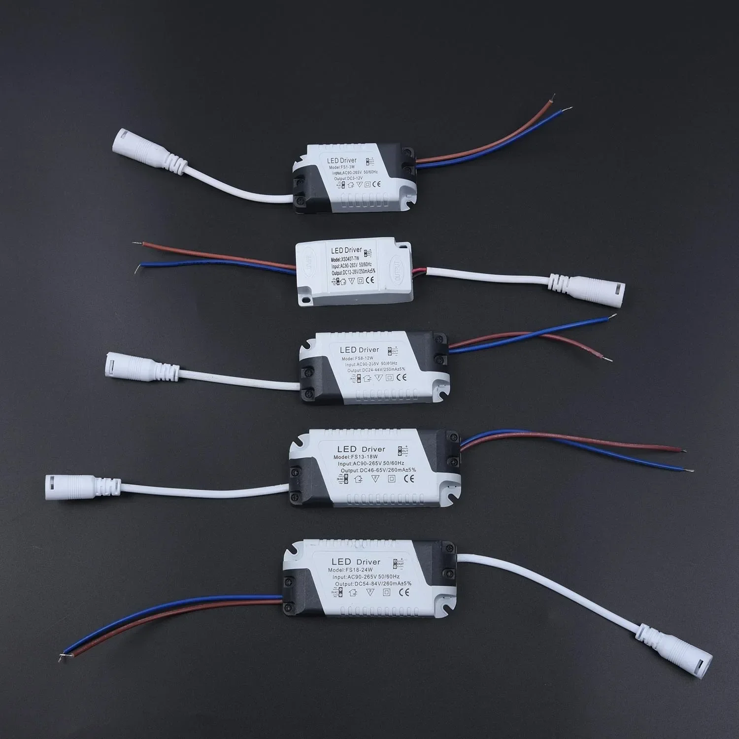 LED Driver AC110V-220V Naar DC 12V 24V Verlichting Transformator LED-paneel Lamp Voeding Adapter 3W 4-7W 8-12W 13-18W 18-24W